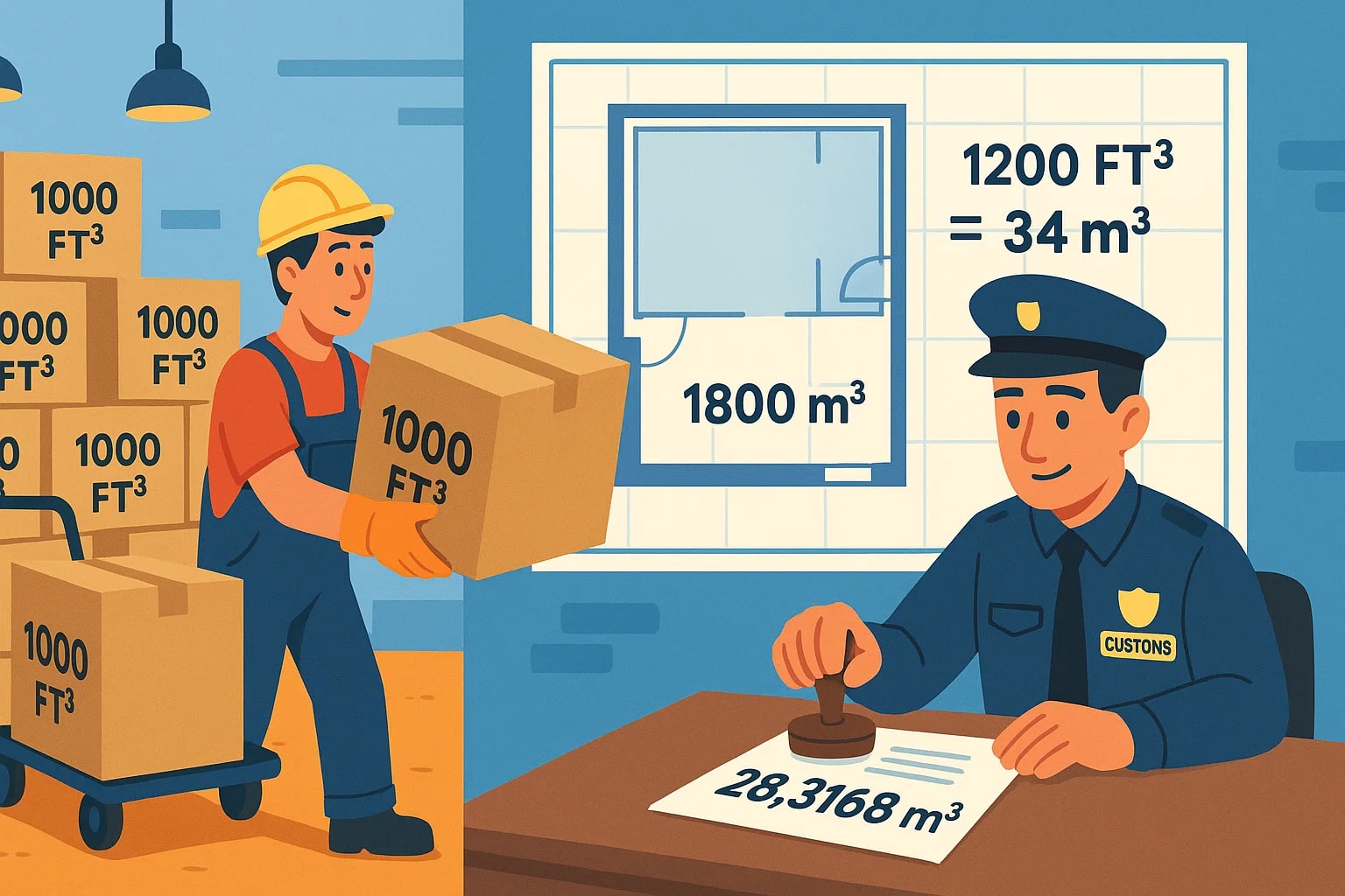 立方フィートから立方メートルの換算ツール