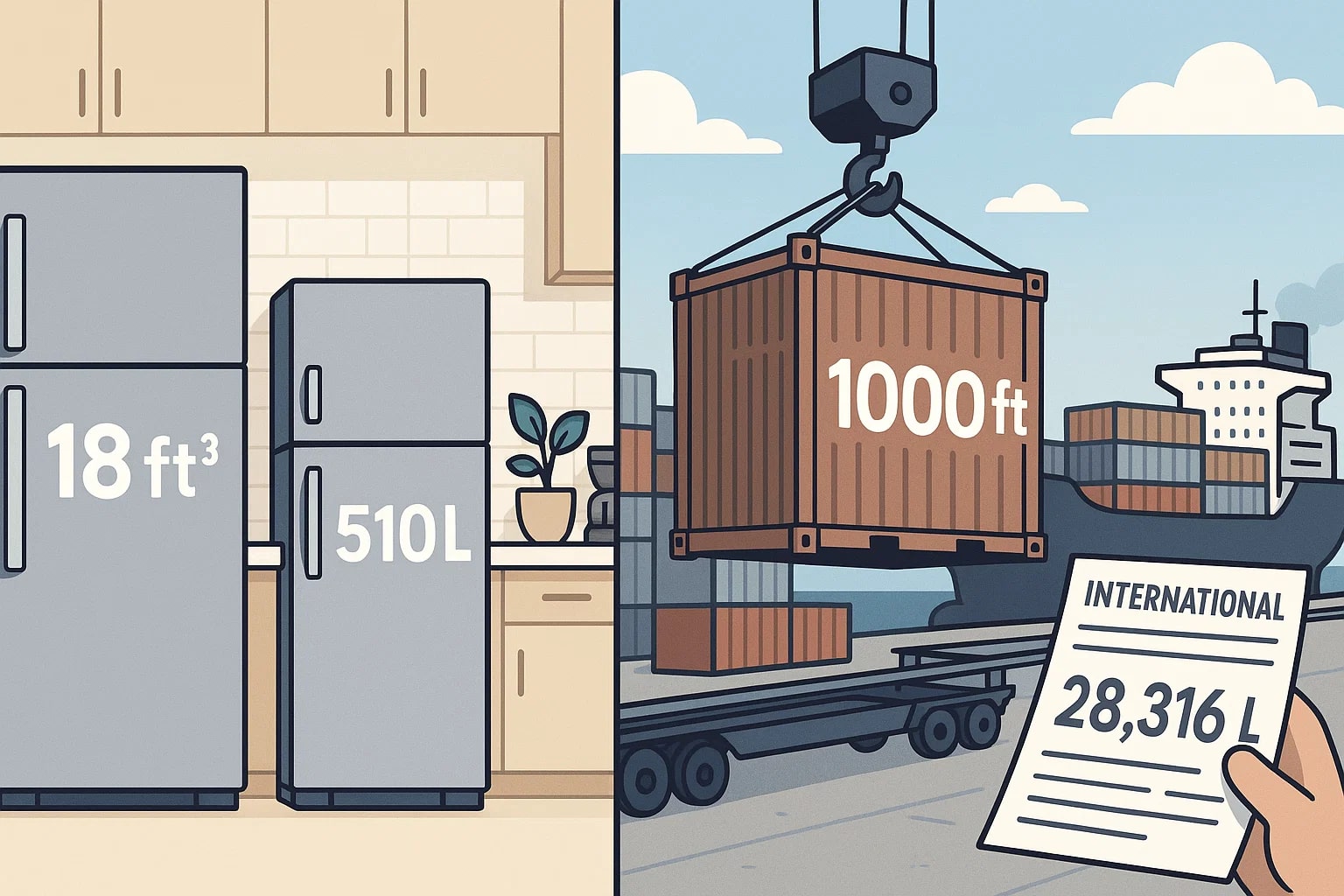 立方フィートからリットルへの変換ツール