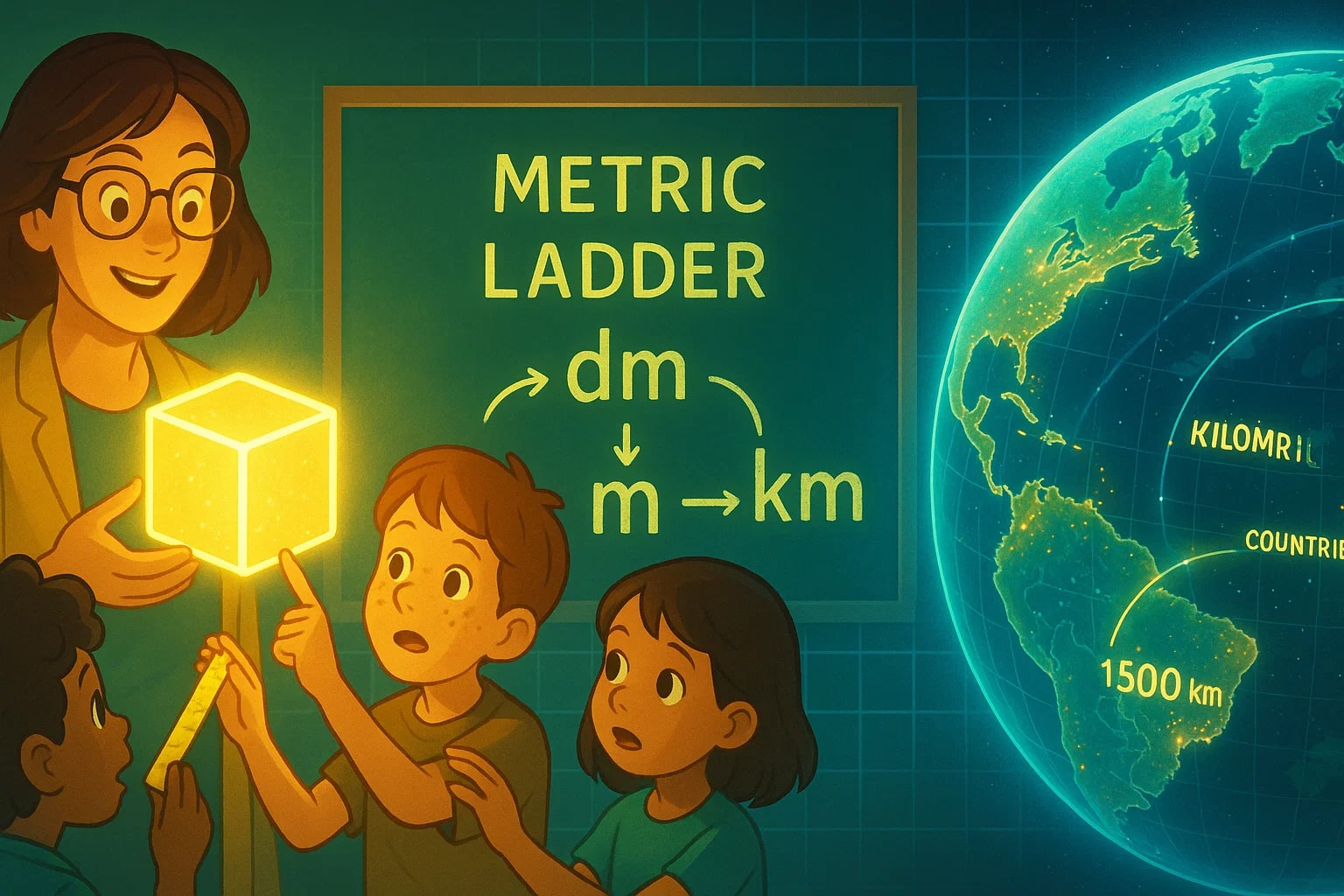 デシメートルからキロメートル変換ツール