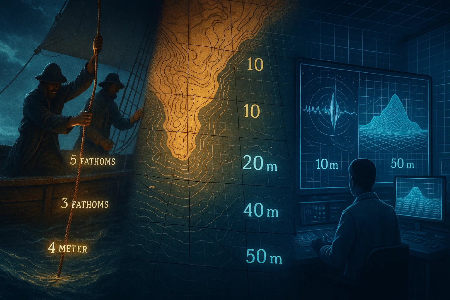 ファゾムからメートル換算ツール
