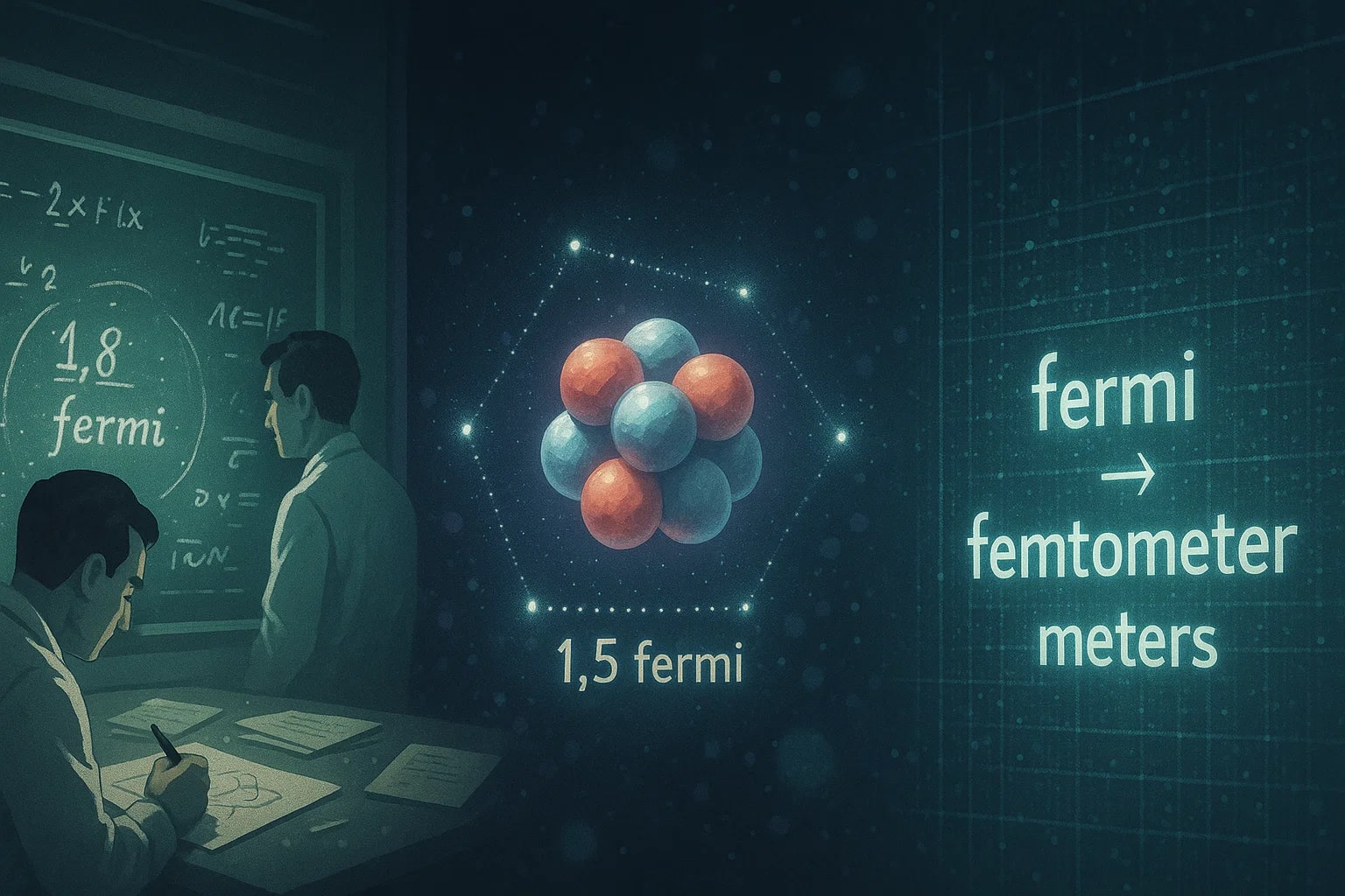フェルミからメートルへの換算ツール