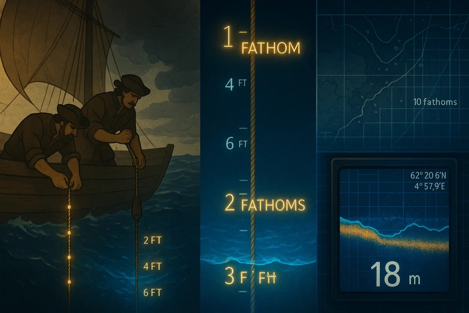 フィートからファゾムへの換算ツール