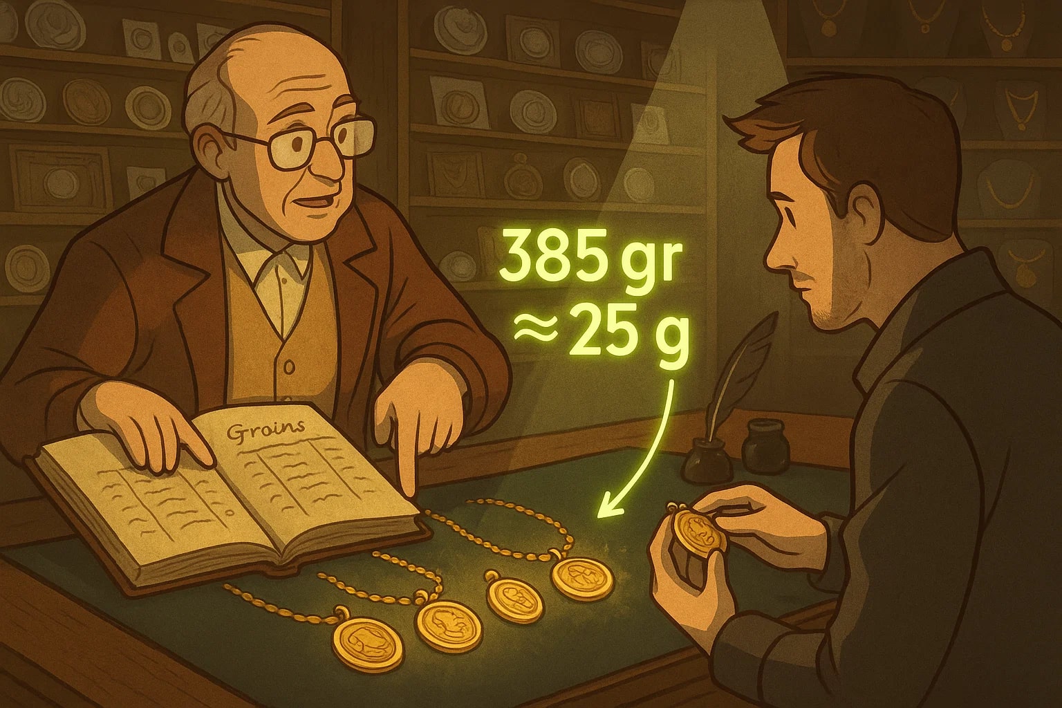 グレインからグラムへの変換ツール