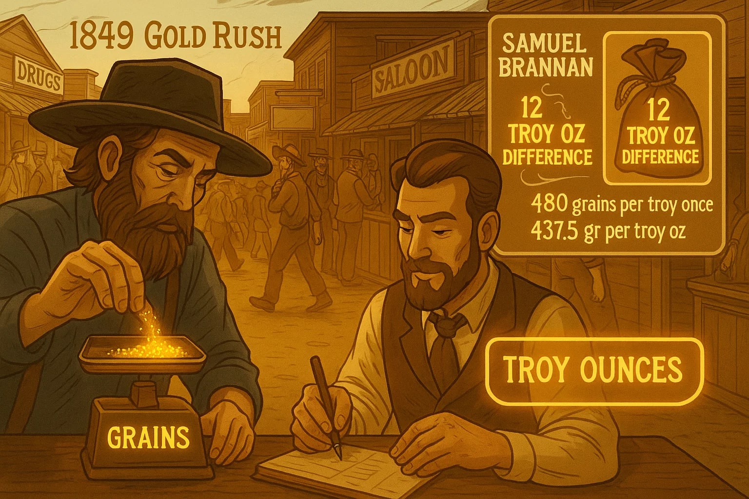 グレインからオンスへの換算ツール