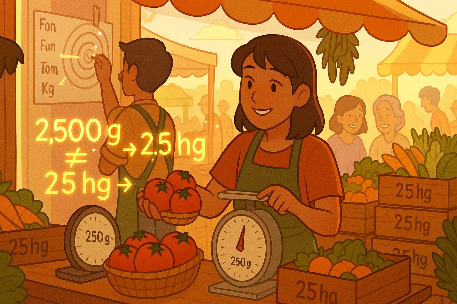 グラムからヘクトグラムへの変換ツール