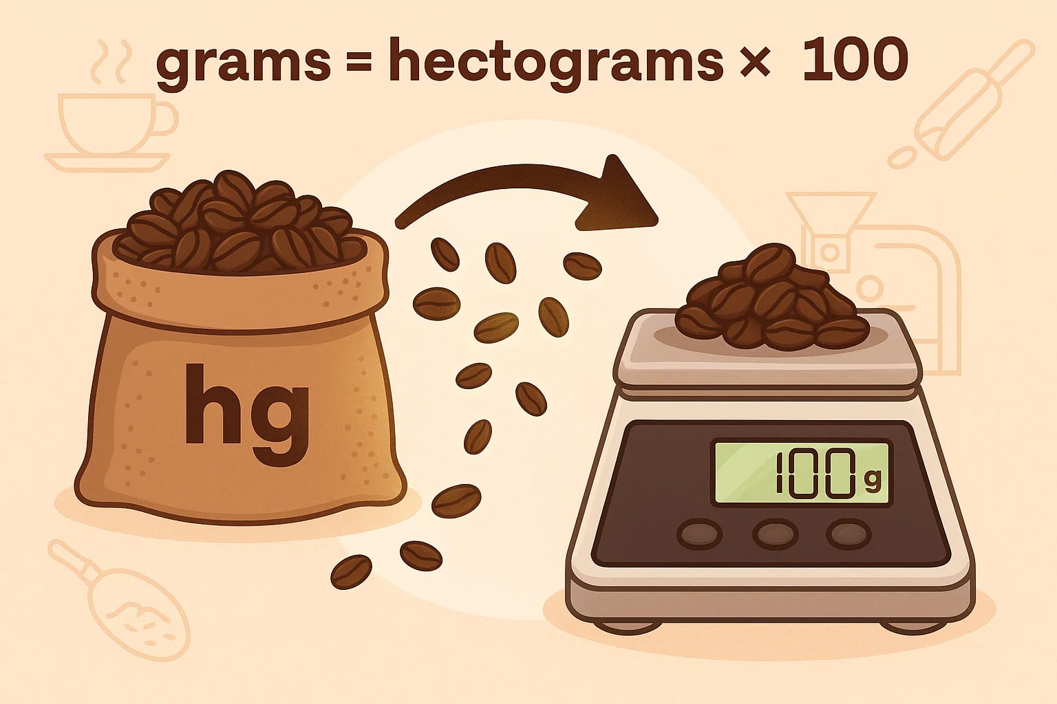 ヘクトグラムからグラム変換ツール