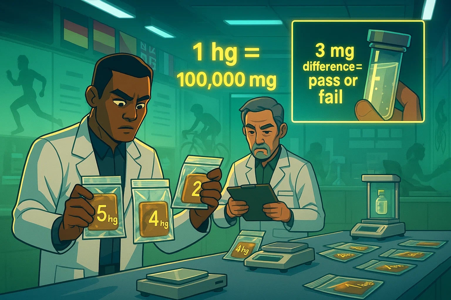 ヘクトグラムからミリグラムへの変換ツール