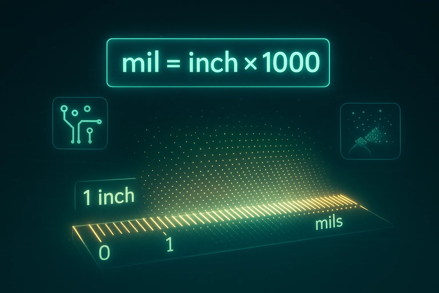インチからミルへの変換ツール