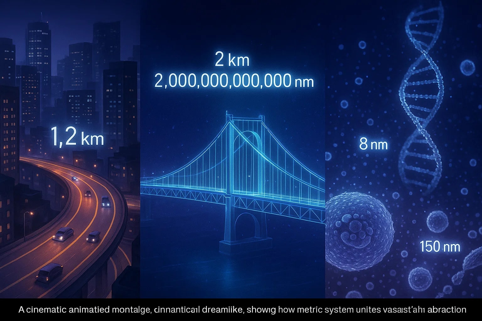 キロメートルからナノメートルへの換算ツール