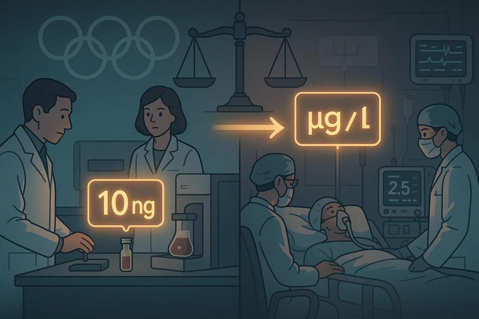 ナノグラムからマイクログラムへの換算ツール