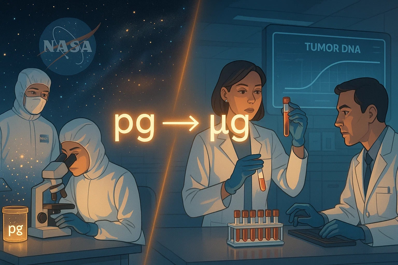 ピコグラムからナノグラムへの変換ツール