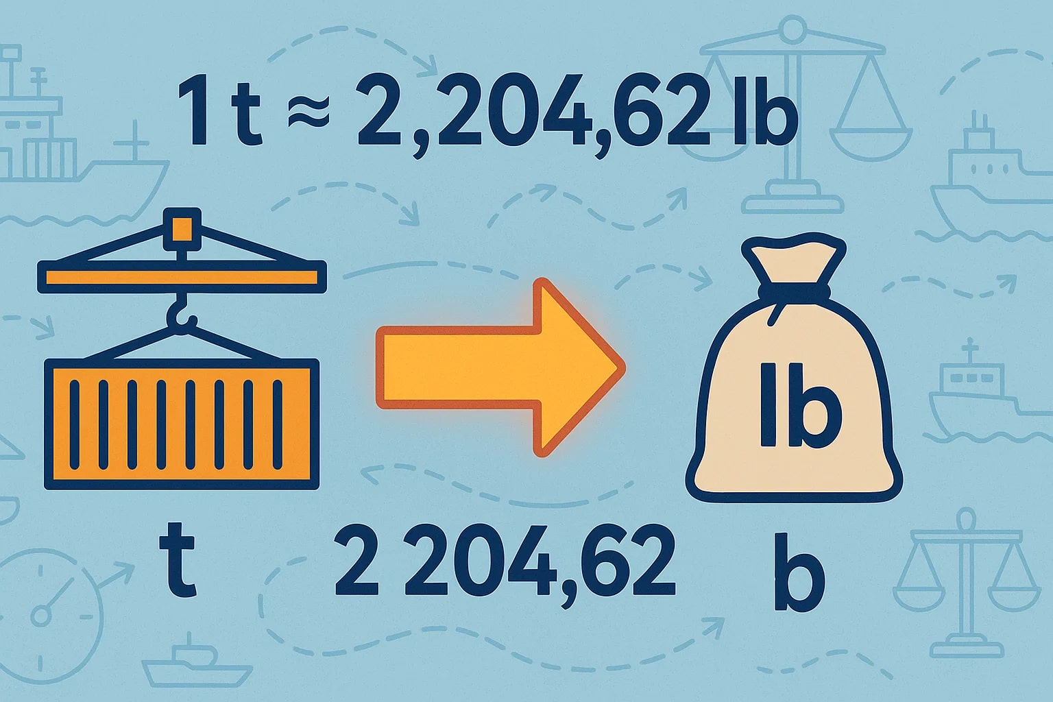 トンからポンドへの変換ツール
