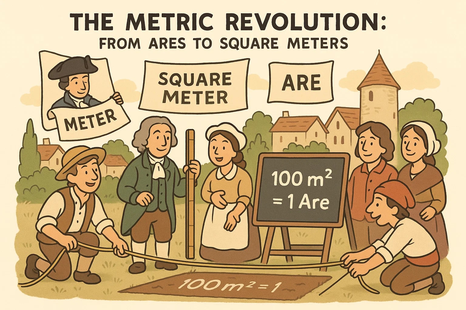 アールから平方メートル換算ツール