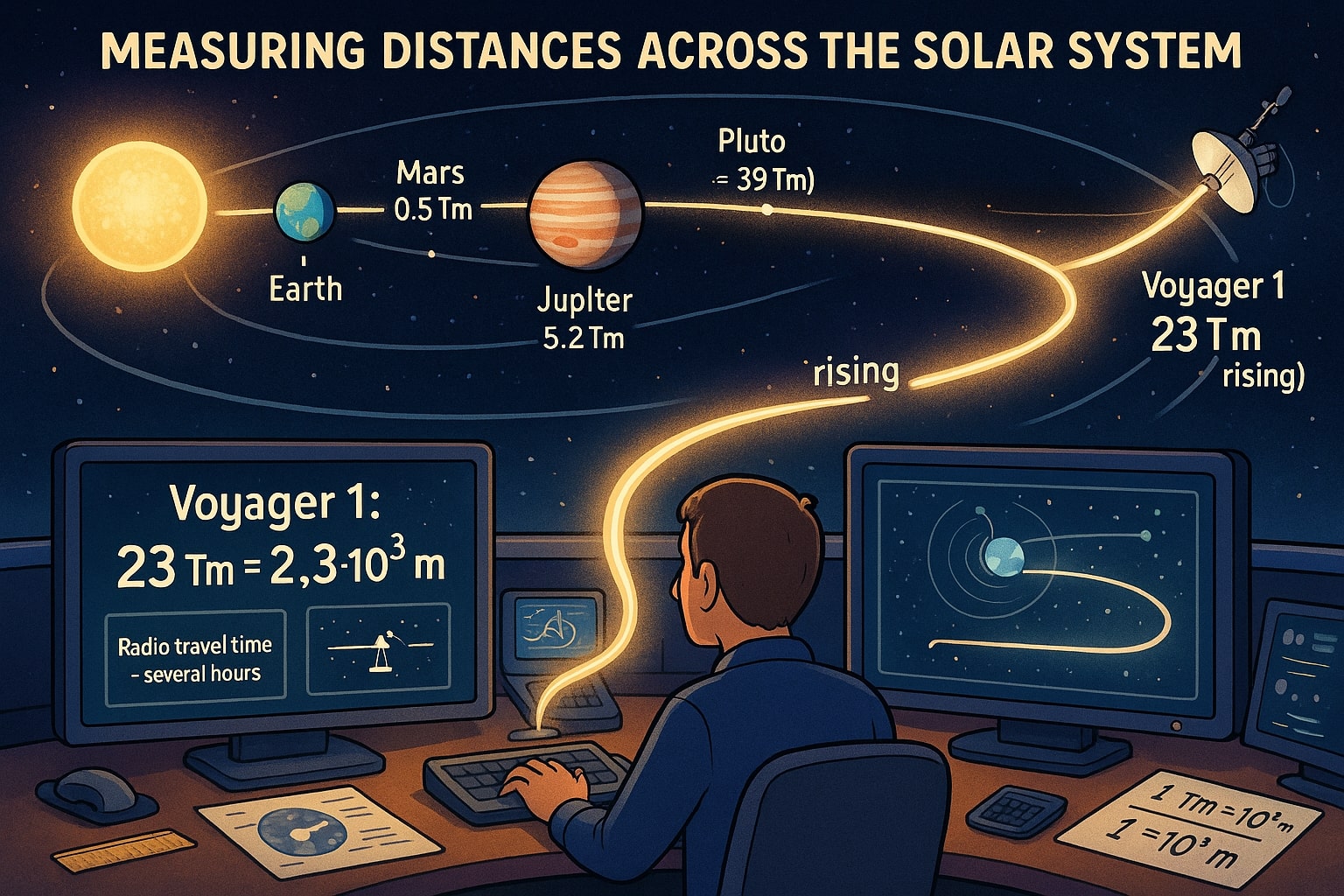 テラムメートルからメートルへの変換ツール