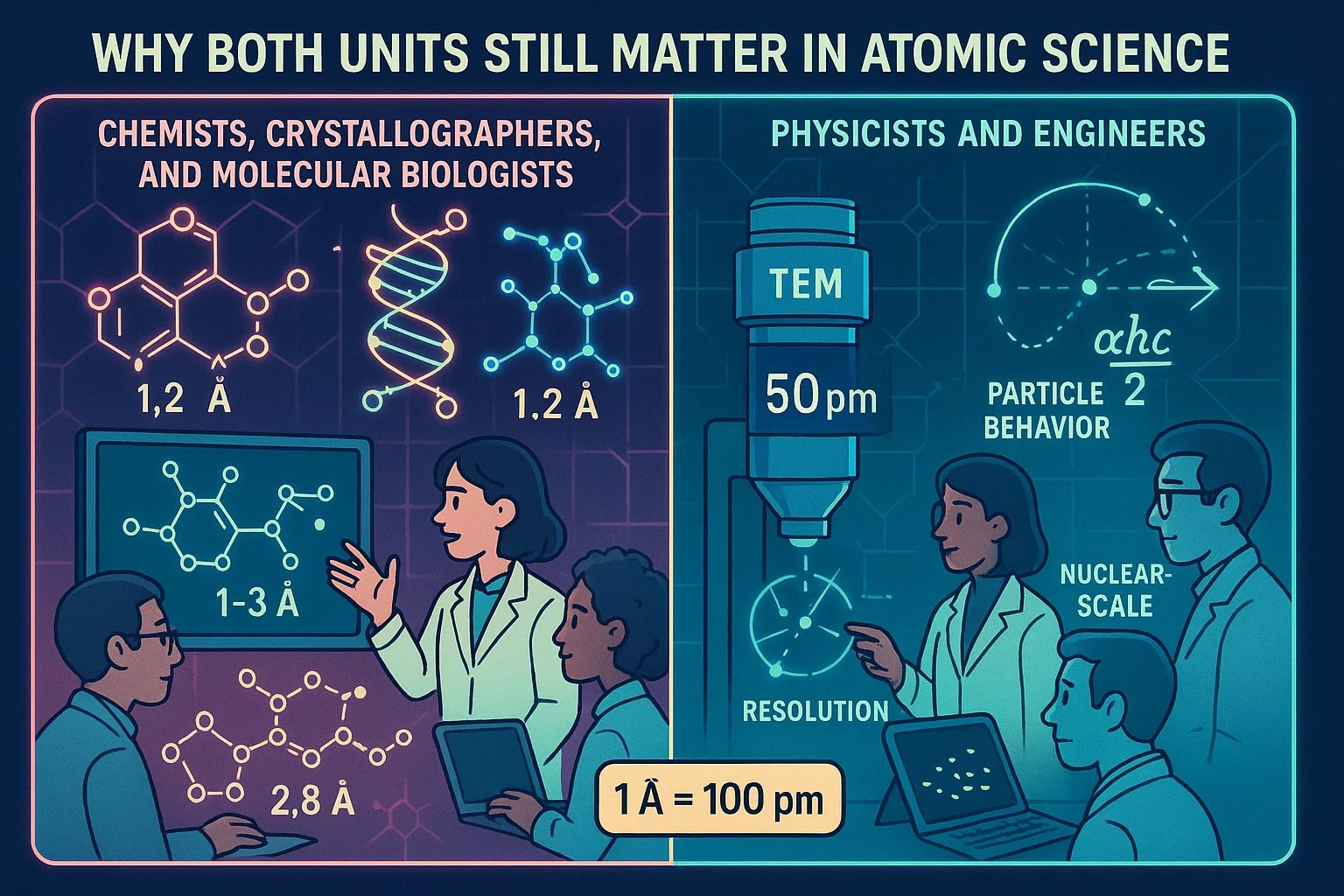 オングストロームからピコメートルへの変換ツール