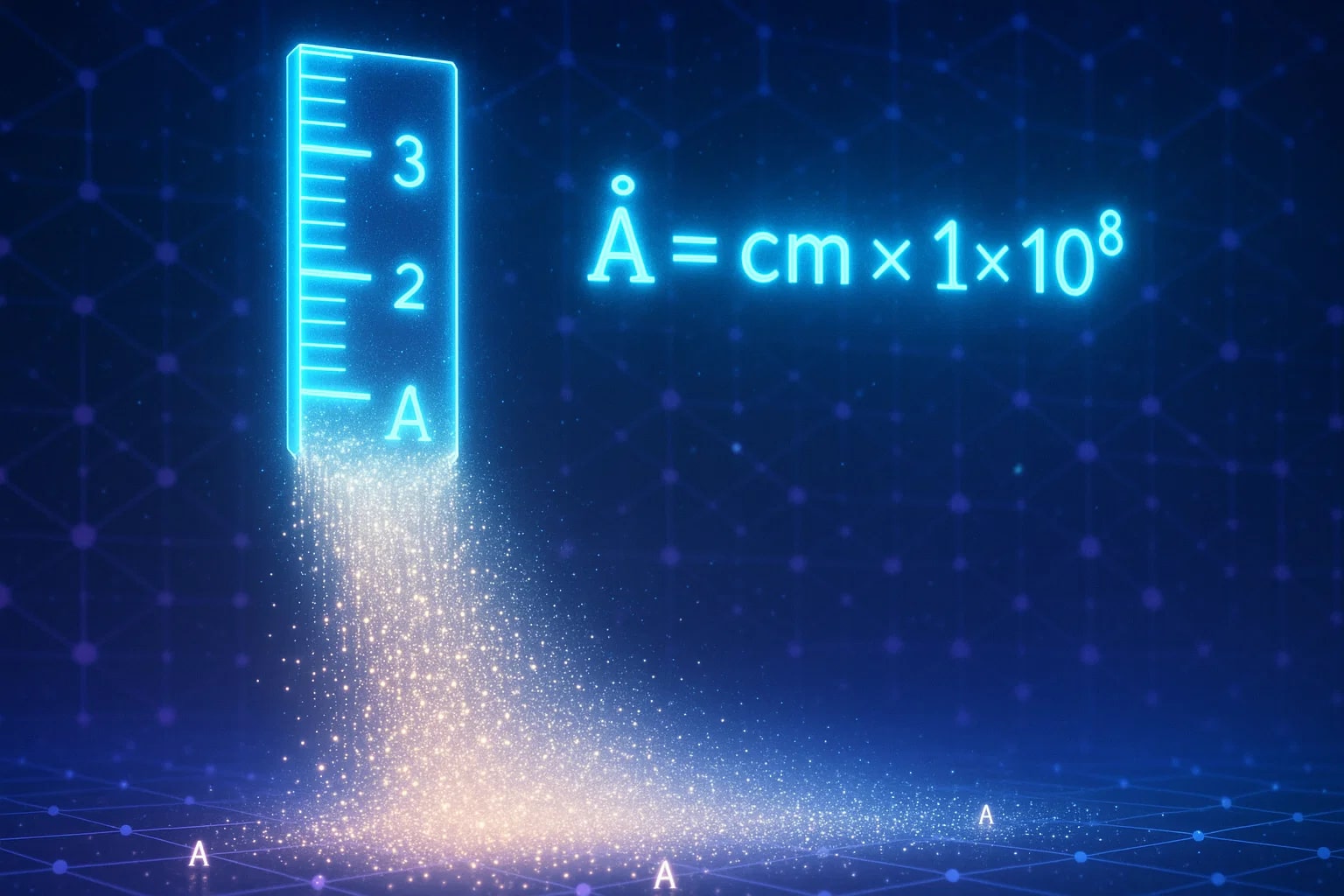 センチメートルからオングストロームへの変換ツール