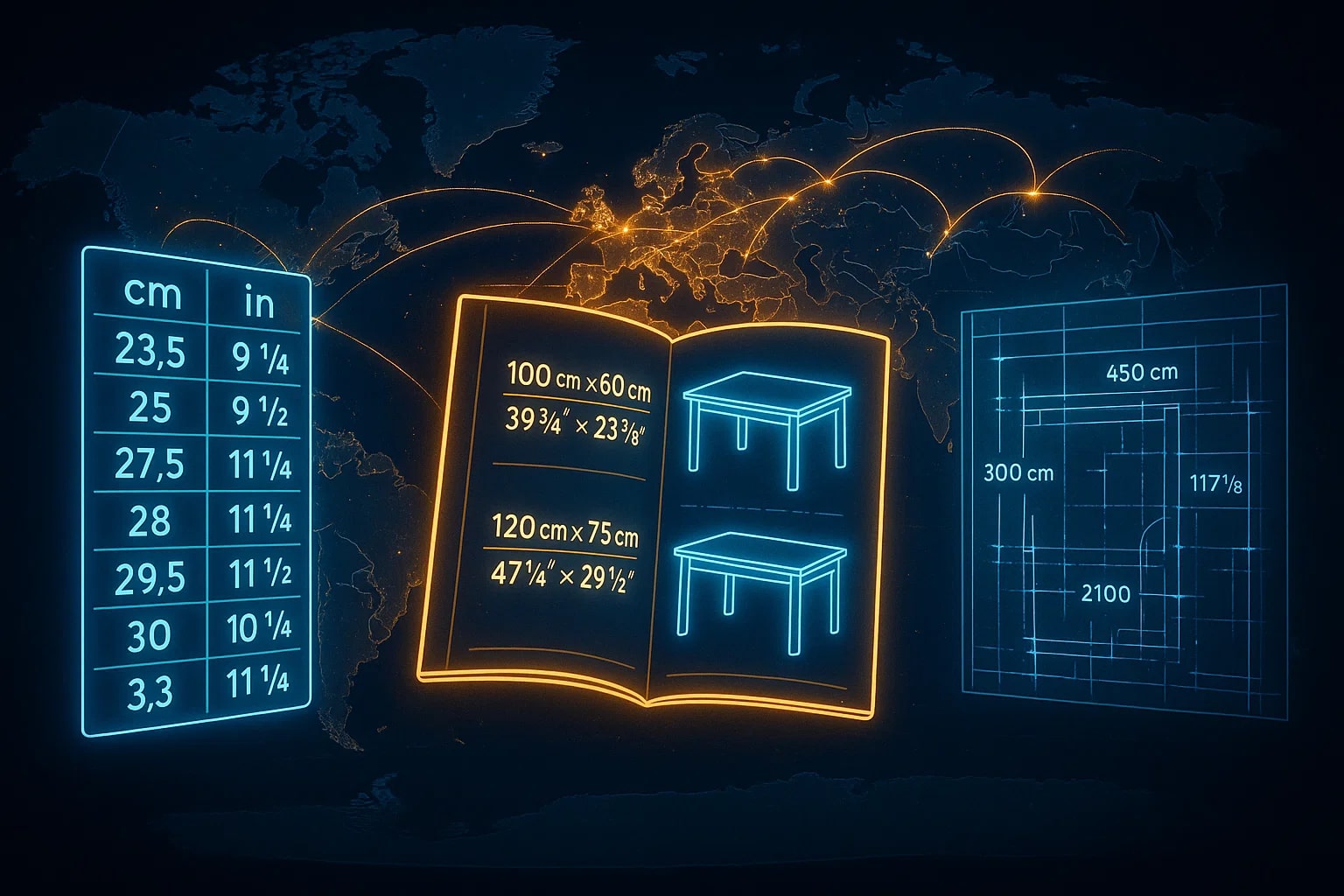センチメートルからインチへの換算ツール