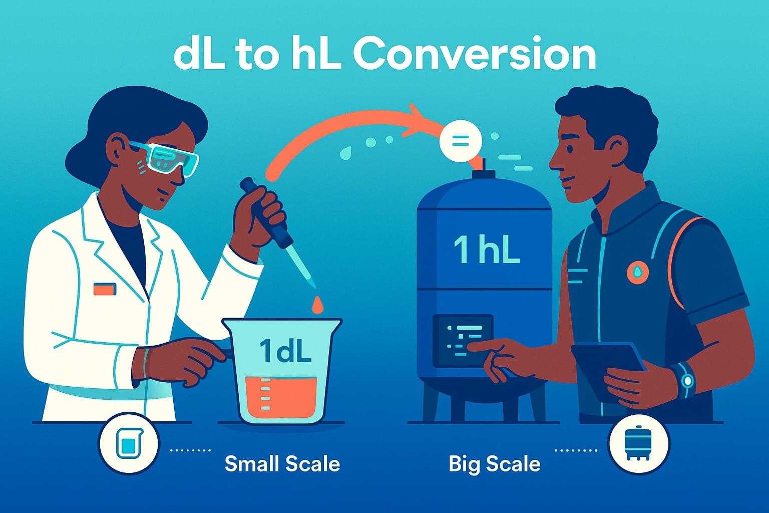 デシリットルからヘクトリットルへの変換ツール