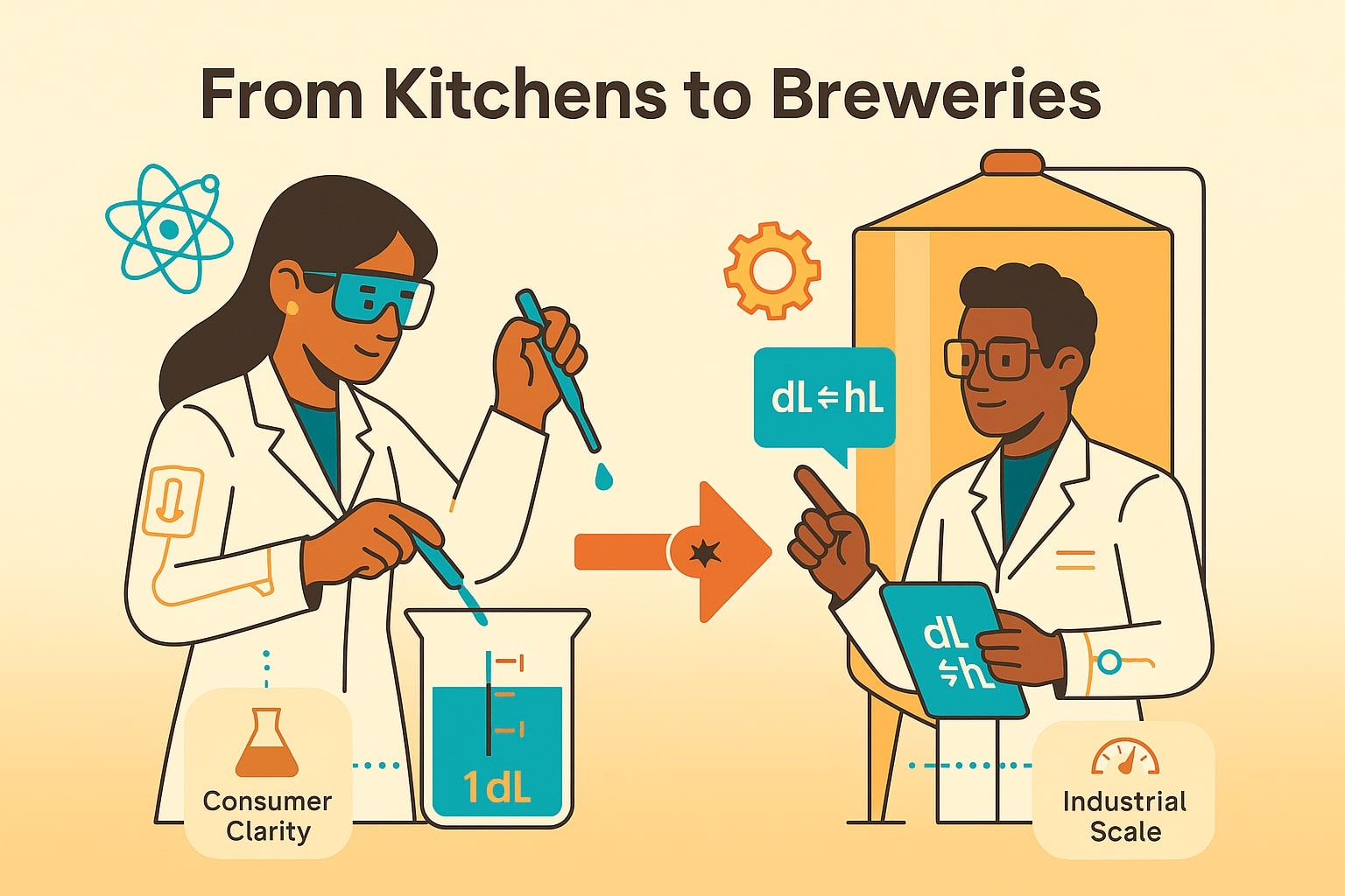 デシリットルからヘクトリットルへの変換ツール