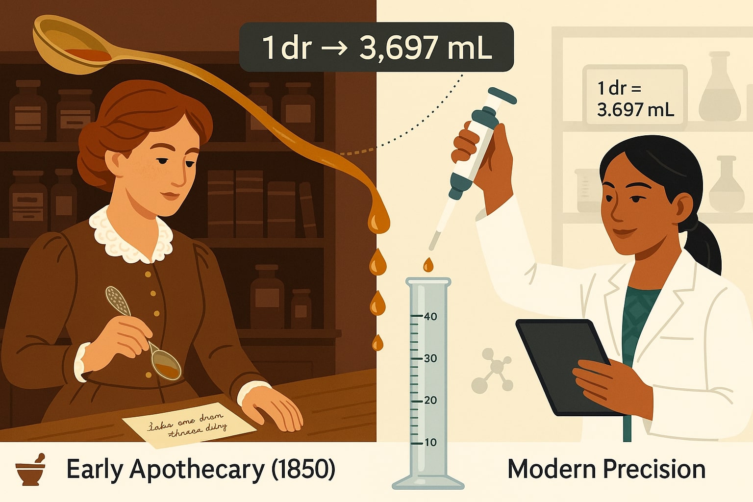 ドラムからミリリットルへの変換ツール