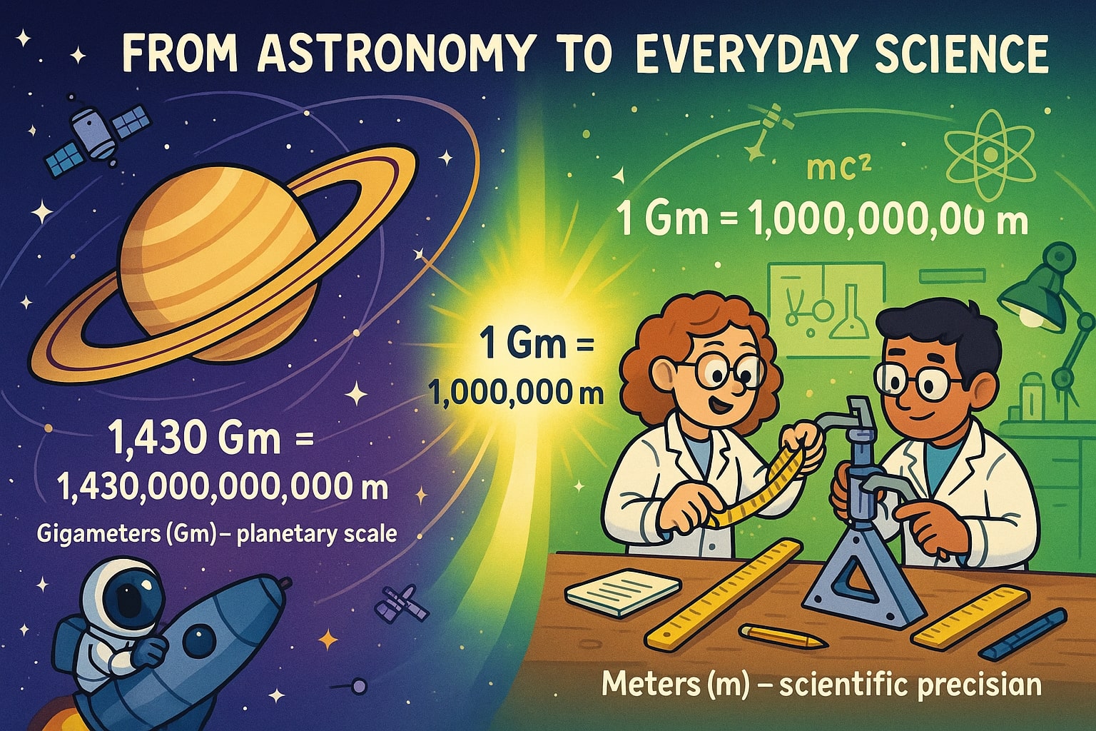 ギガメートルからメートル変換ツール