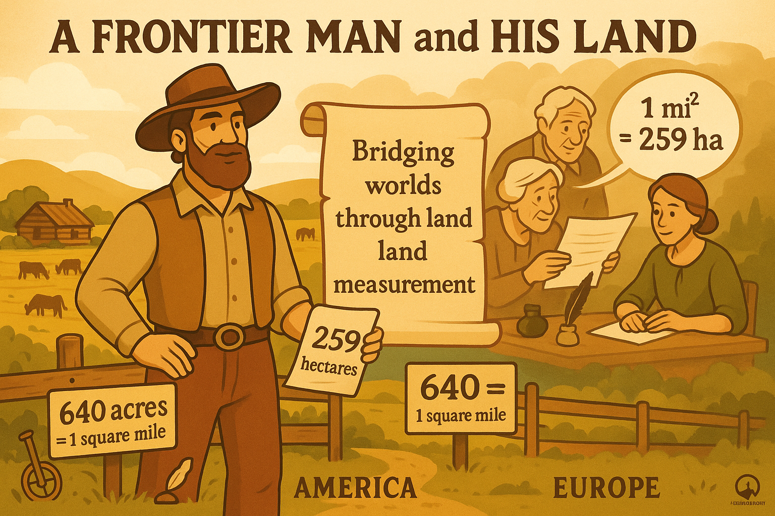 ヘクタールから平方マイル換算ツール