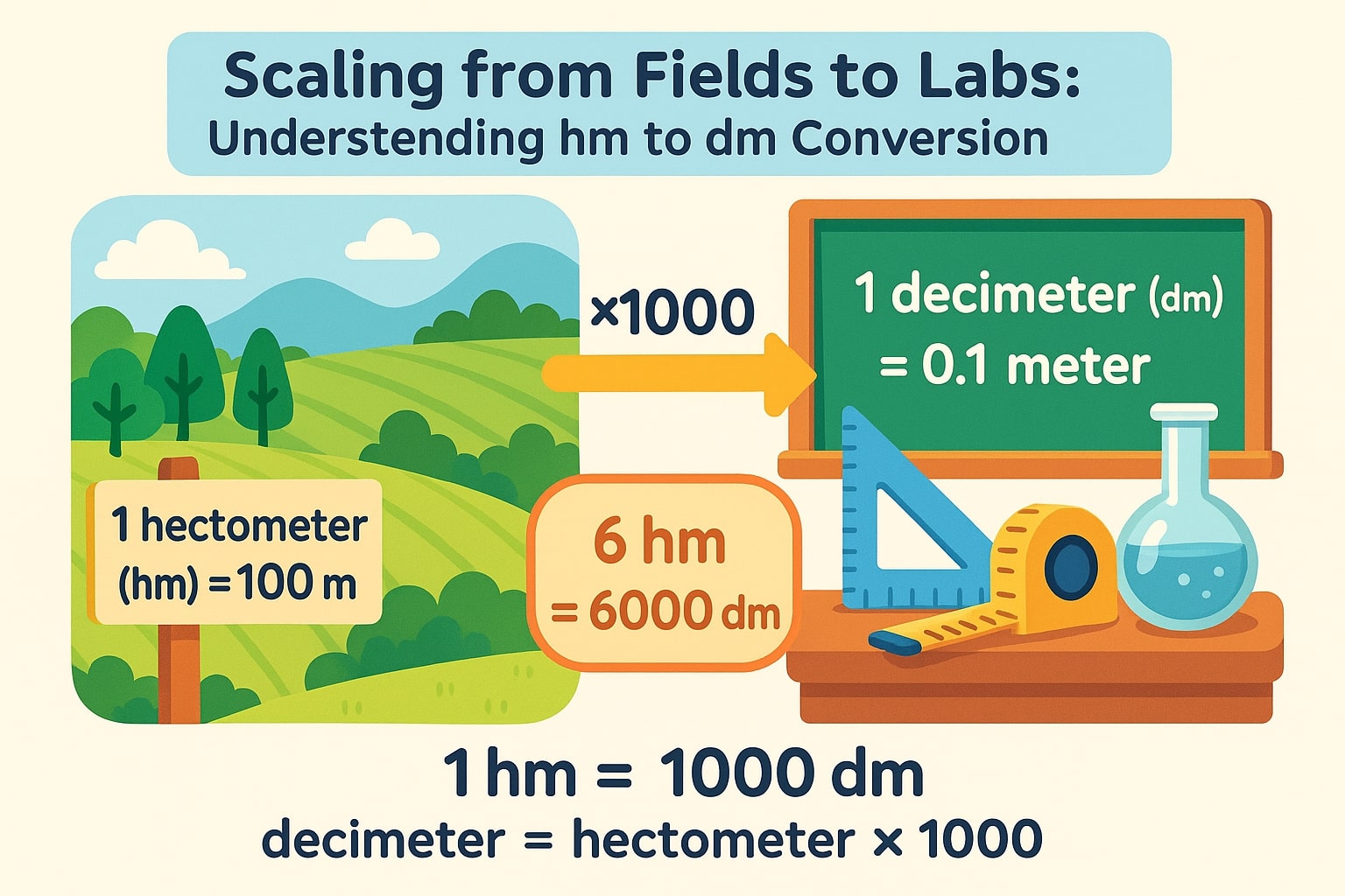 ヘクトメートルからデシメートルへの変換ツール