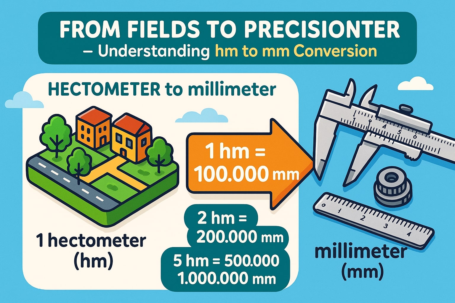 ヘクトメートルからミリメートルへの変換ツール