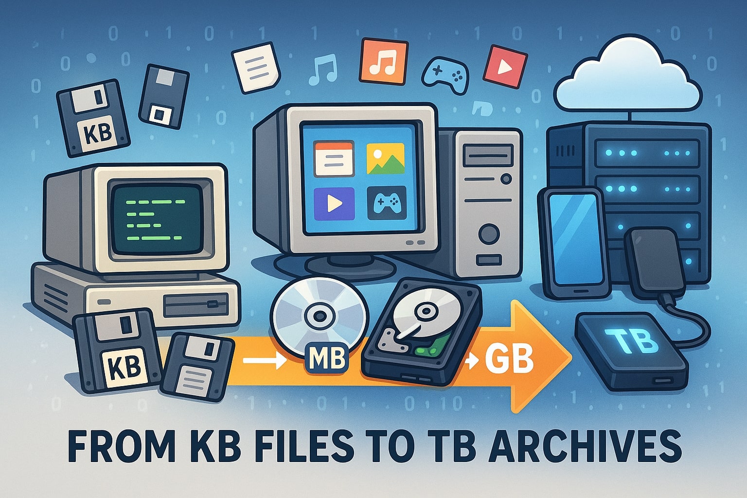 キロバイトからテラバイト変換ツール