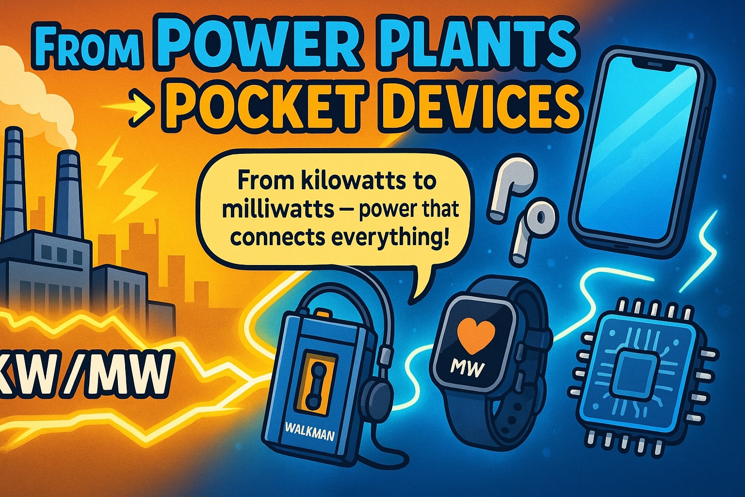 キロワットからミリワットへの変換ツール