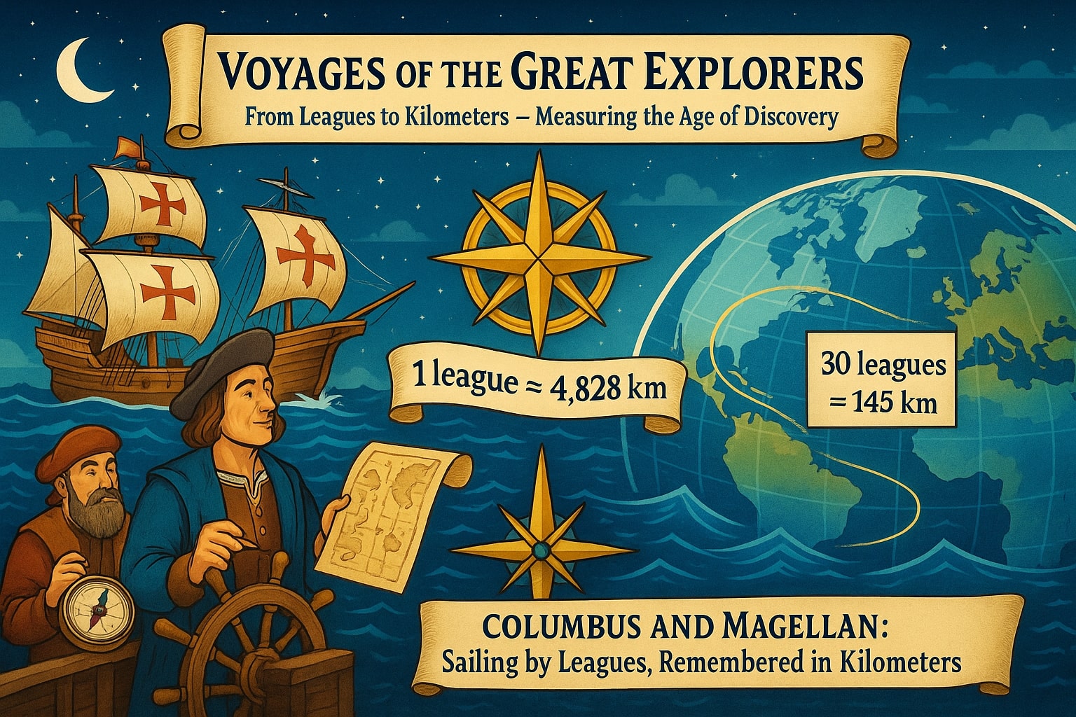 リーグからキロメートル変換ツール