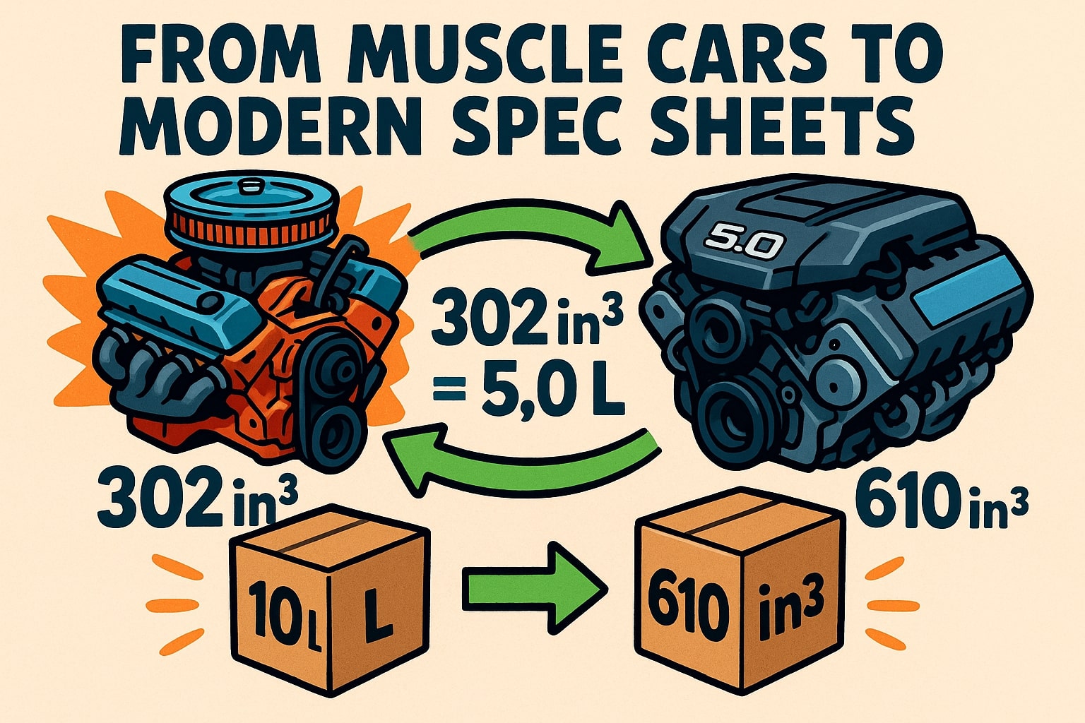 リットルから立方インチへの変換ツール