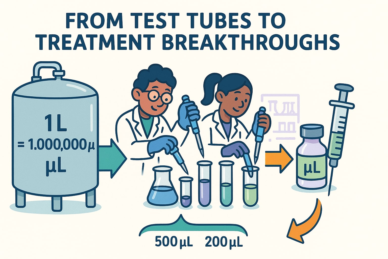 リットルからマイクロリットル変換ツール