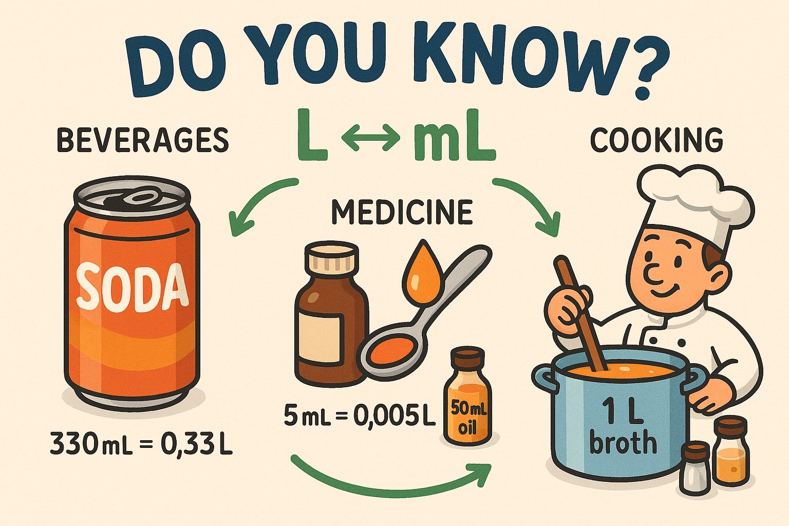 リットルからセントリットルへの変換ツール