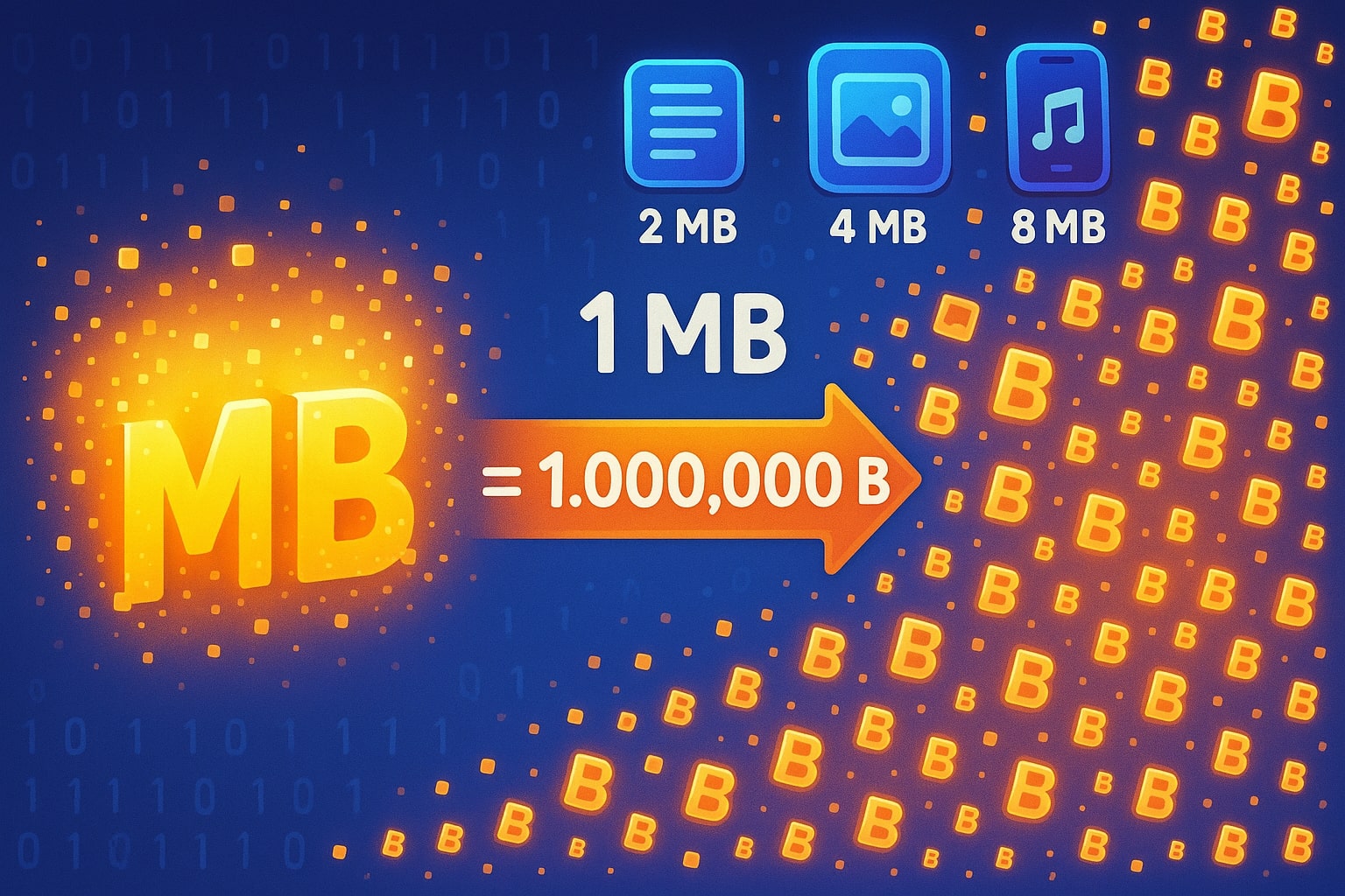 メガバイトからバイトへの変換ツール