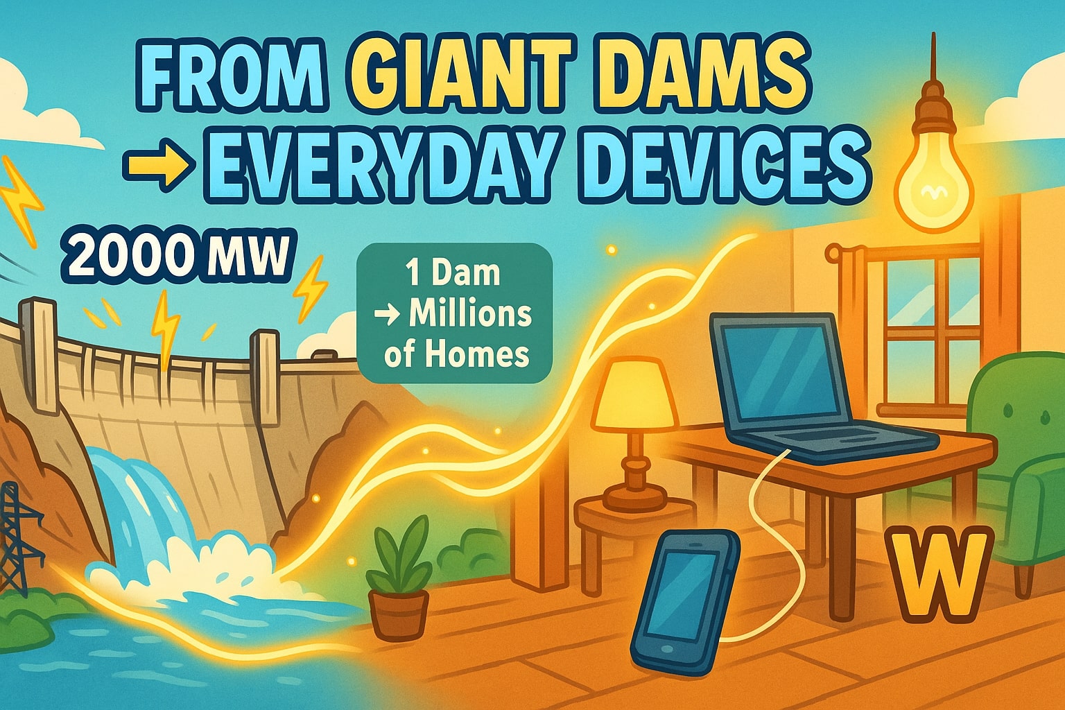 メガワットからワットへの変換ツール