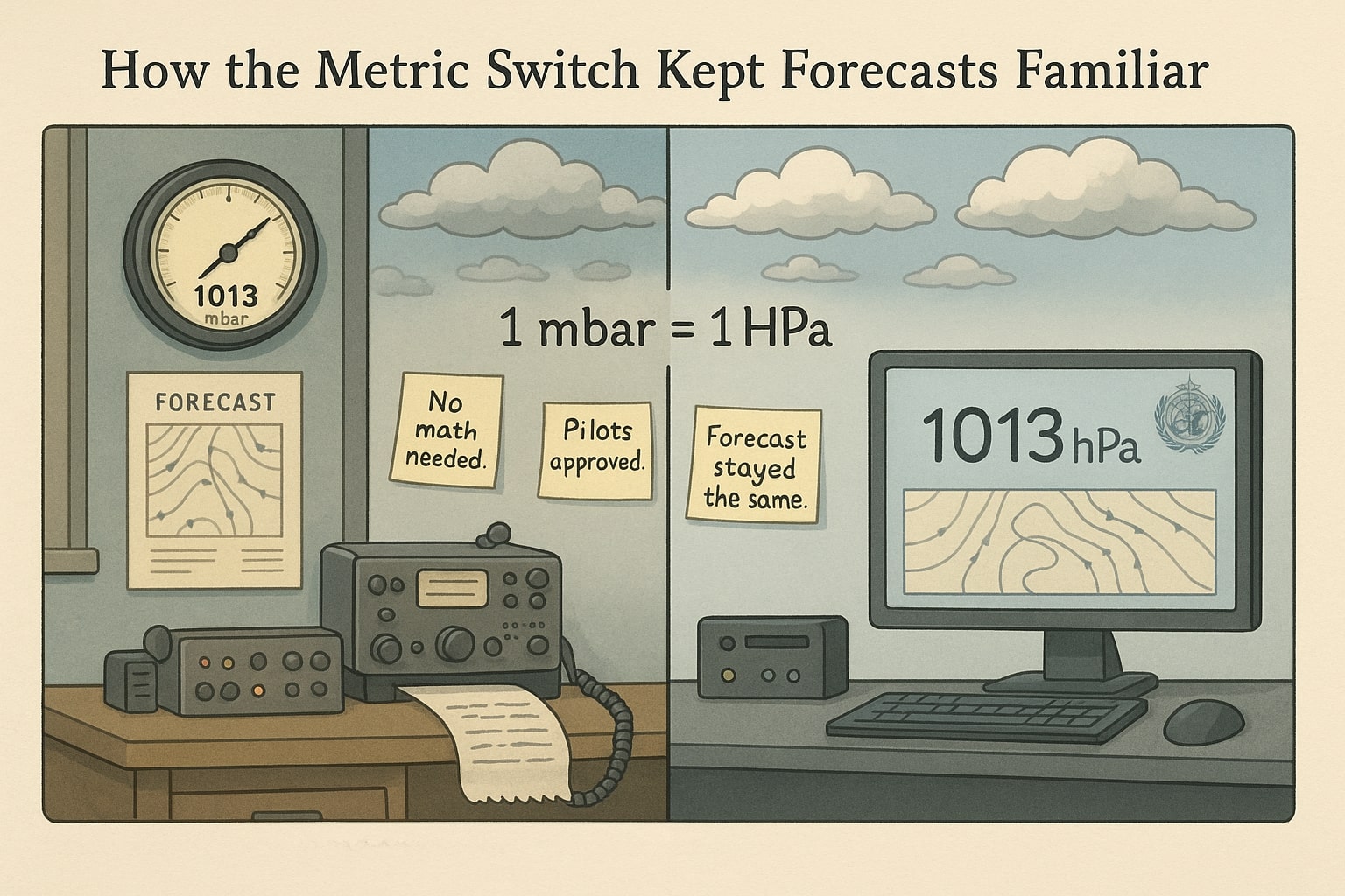 ミリバールからヘクトパスカル変換ツール