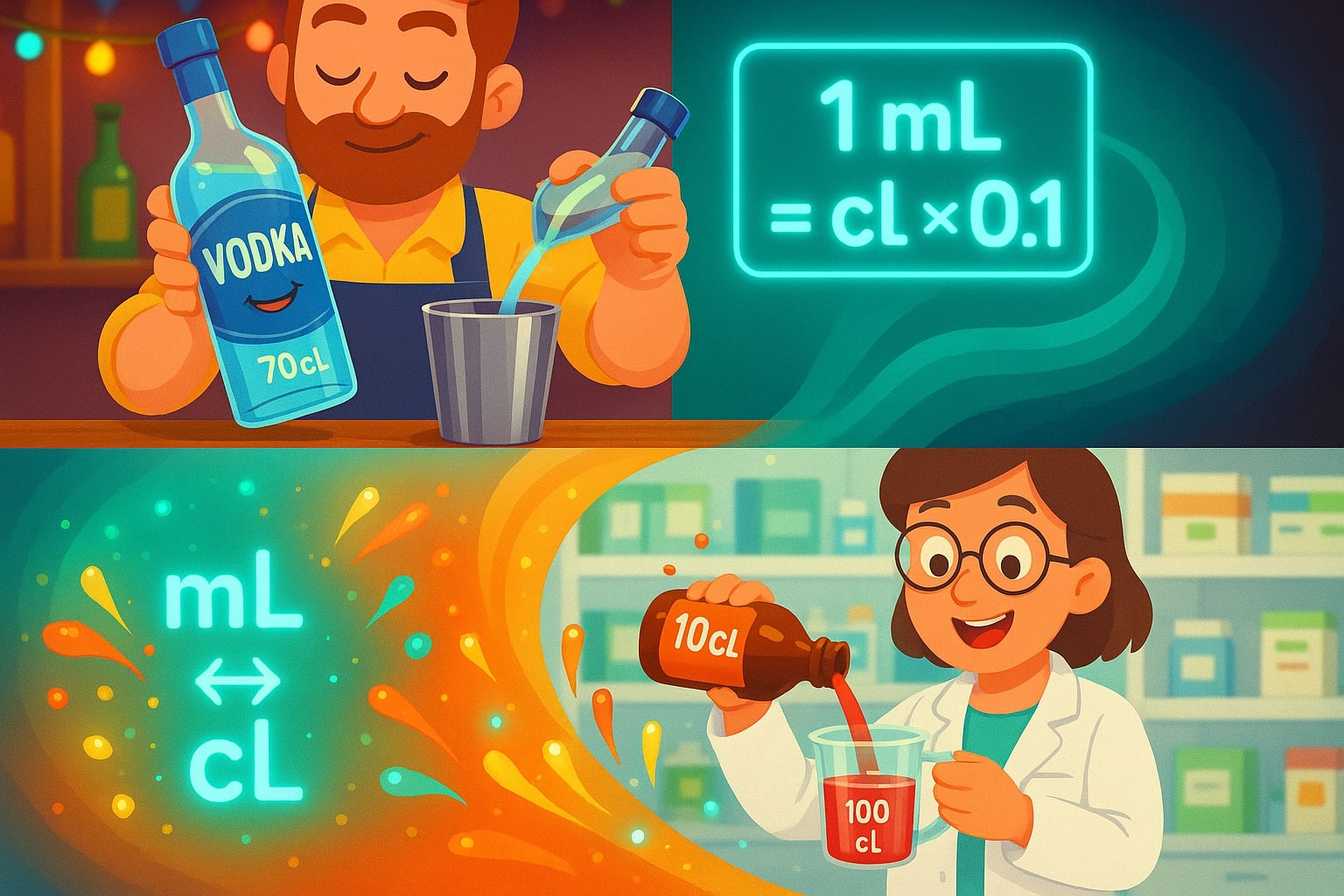 ミリリットルからセントリットルへの変換ツール