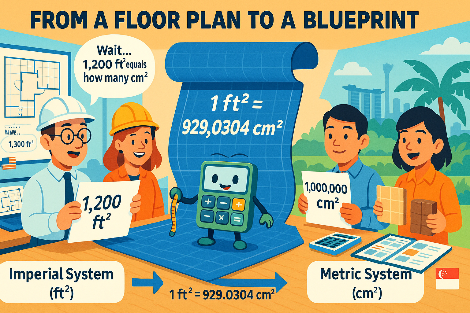 平方フィートから平方センチメートルへの変換ツール