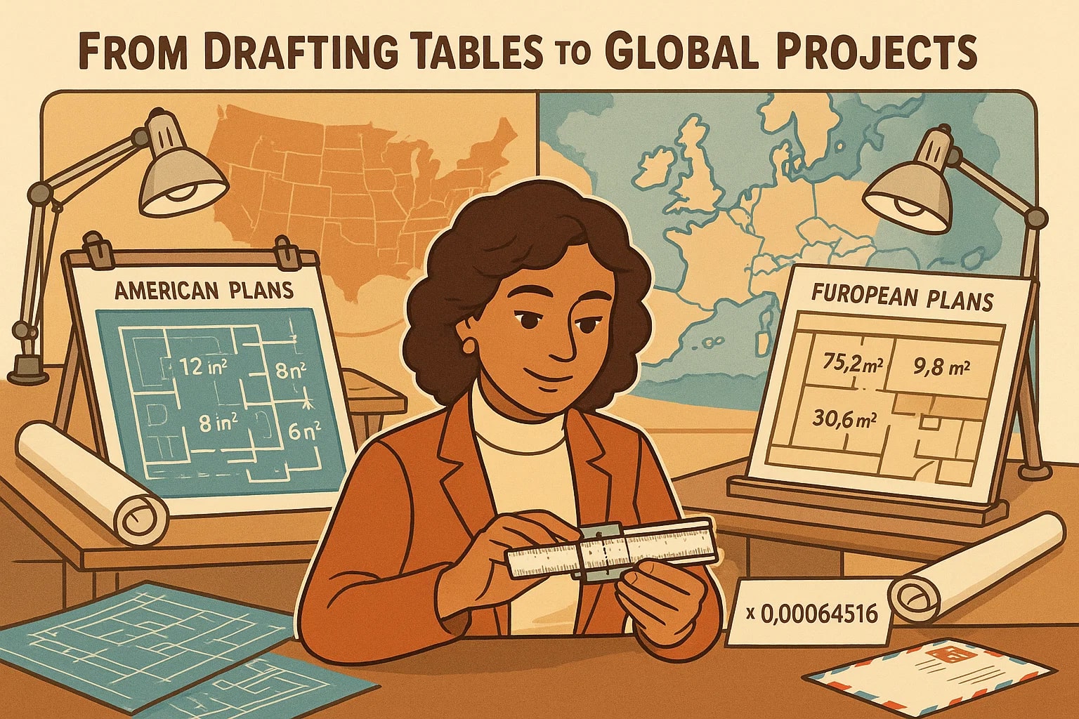 平方インチから平方メートルへの換算ツール