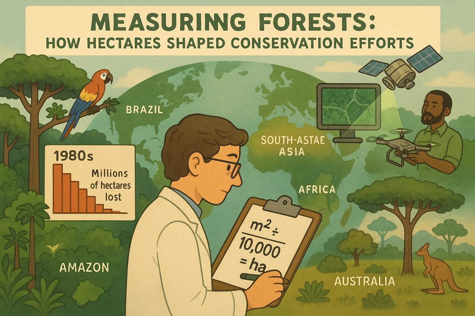 平方メートルからヘクタールへ変換ツール