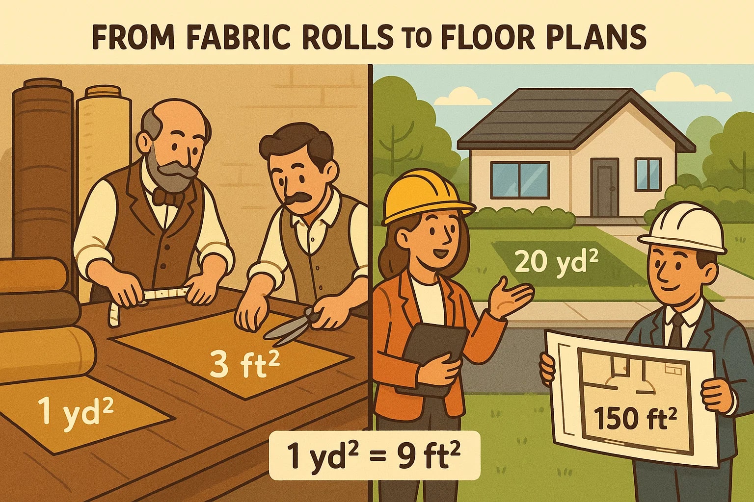 平方ヤードから平方フィートへの換算ツール