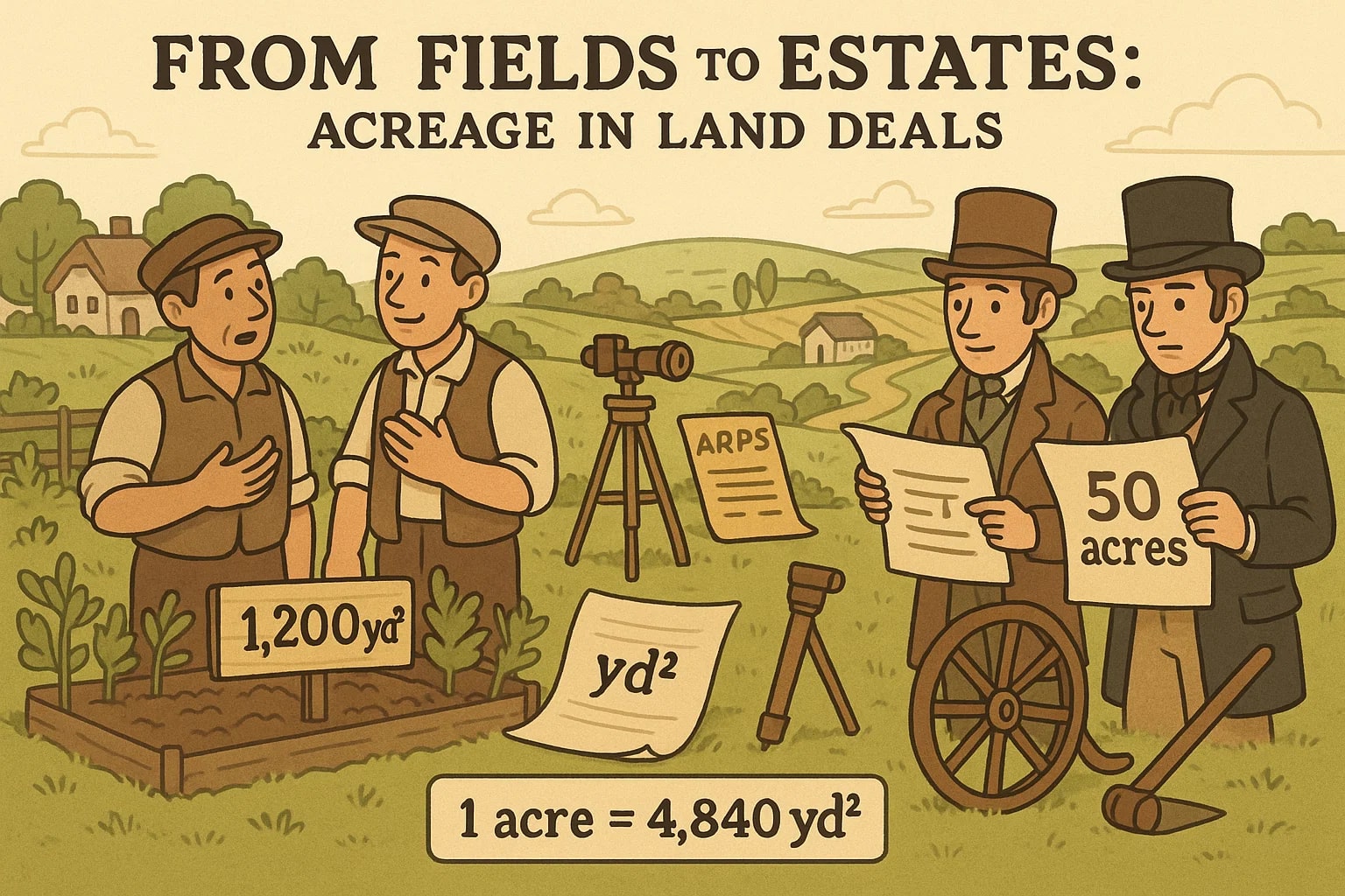 平方ヤードからエーカー変換ツール